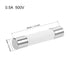 uxcell Ceramic Cartridge Fuses 0.5A 500V 6x30mm Fast Blow Replacement for Stereo Audio Alarm Amplifier Ceramic Fuses 5pcs...