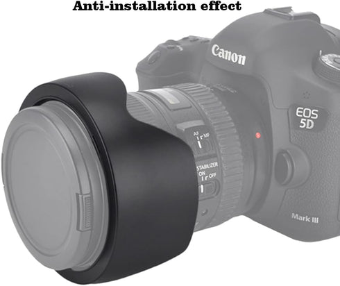 EW-83H Lens Hood Shade for Canon EF 24-105mm f/4L IS USM(Not for IS II USM),HUIPUXIANG 77mm Digital Tulip Flower Lens Hood Black...