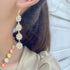 Flower Earrings for Women Bohemian Enamel Dangling Daisy Earrings Necklace Bracelet Jewelry Set Colorful Floral Long Dangle Summer Sunflower Earri...