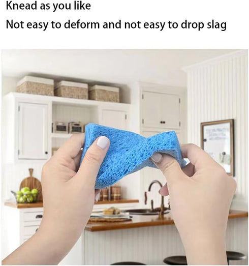 Cellulose Sponges,Heavy Duty Scrub Kitchen Sponge,Compressed Cellulose Sponges for Kitchen,Clean Tough Messes Without Scratching Sponges Kitchen(1...