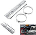 VGEBY Chrome Muffler Pipe Heat Cover Heel Guard (Silver) System Supplies Motorcycle Heat Motorcycle Heat...