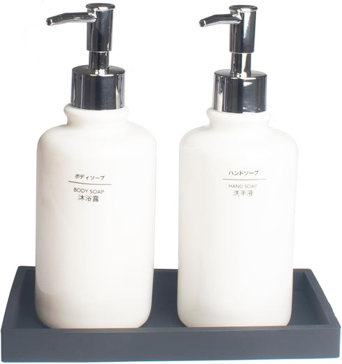 DNC Bathroom Counter Tray, 7.9" Silicone Vanity Tray, Kitchen Sink Soap Tray for Dish Holder Dispenser Countertop Toilet Tank Desk Organizer Black...