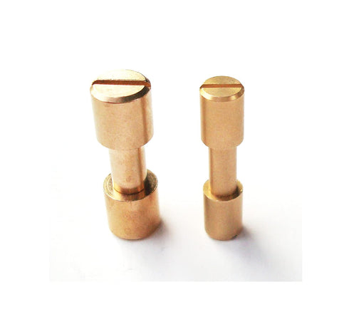 NC HAISDA Brass Corby Bolts Rivets EDC Knives Maker Pivot Pin Fasteners DIY Knife Handle Studs Screws Pack of 10 6mm...