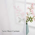 MIULEE White Sheer Curtains 24 inch Length Linen Textured Kitchen Window Curtains Over Sink, Rod Pocket Short Small Curtains for Bathroom Cafe Lig...