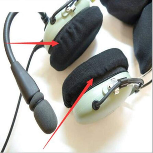 Gel Ear Seals Ear pads Cushions Compatible with David Clark H10 Series Aviation Headset with Deluxe Cloth Ear Seal Covers-40243G-02...