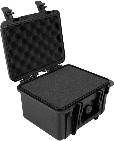 Monoprice Weatherproof/Shockproof Hard Case - Black Ip67 Level Dust and Water Protection Up to 1 Meter Depth with Customizable Foam, 10" x 9" x 7"...