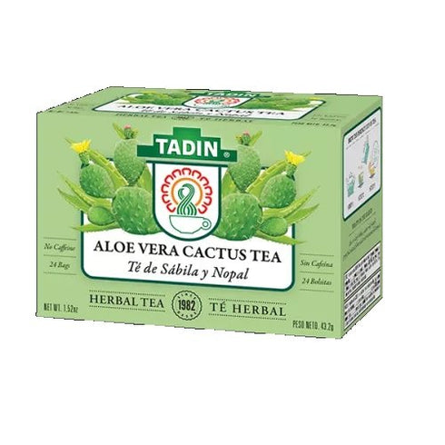 Tadin Aloe Vera Cactus Tea, 24 Bags (Pack of 2)...