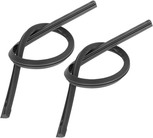 X AUTOHAUX 2pcs 500mm 20inch 8x10mm 3 Section Rubber Windshield Wiper Blade Refills for Car...