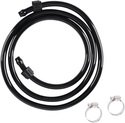 PVC Replacement Hose for Sprayers, Nylon Reinforced Replacement Hose with Fixing Nut for Garden Water Pump Outlet, Replacement Accessories for Gar...