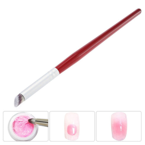 WOKOTO Nail Gradient Brush With Red Wooden Handle Nail Drawing Brush Uv Gel Design Builder Painting Pen...