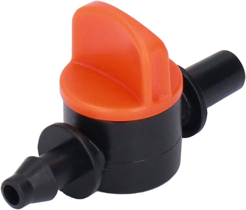 1/4 Inch Drip Tube Shut off Valve, Universal Tubing Irrigation Coupling Switch Plastic Hose Pipe Tube Drip Line Cut Off Barbed Adapter Through Con...