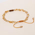 Jewever Citrine/Tigers Eye Beaded Anklet Crystal Irregular Beads Ankle Bracelets for Women Wealth Prosperity Balance Yoga Foot Jewelry Spiritual G...