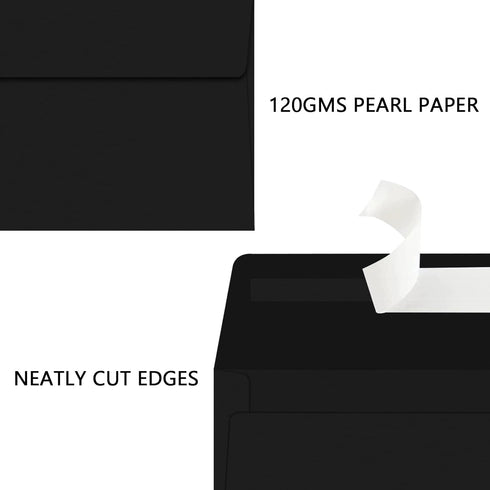 YINUOYOUJIA 50 Packs of A7 envelopes for invitation, 5x7 envelopes for Cards-Self Seal, Square Flap, Great for Wedding, Baby Shower, Mailing, Birt...