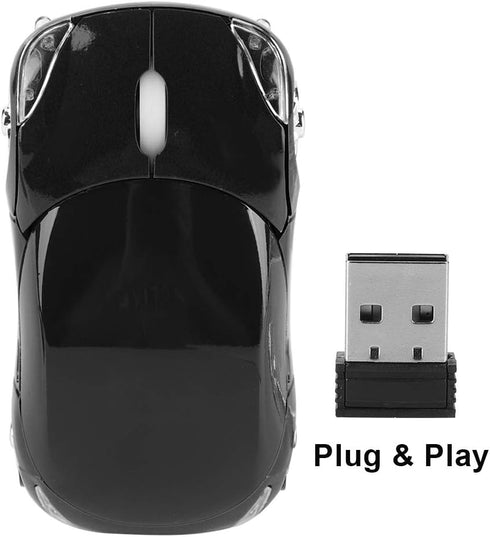 Yoidesu Wireless Mouse, 2.4G Wireless Connection High-Precision Optical Mouse with Receiver Compartment, optoelectronic Mini Bluetooth Mouse for W...