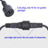 Extension Cable Outdoor 2 Pin for Garden LED Spotlight, Black Extension Cords Outdoor Waterproof (16.4 FT)...