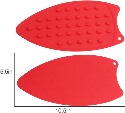 Multipurpose Silicone Iron Rest Pad for Ironing Board Hot Resistant Mat,Silicone Heat Resistant Iron Rest Pad (Red)...
