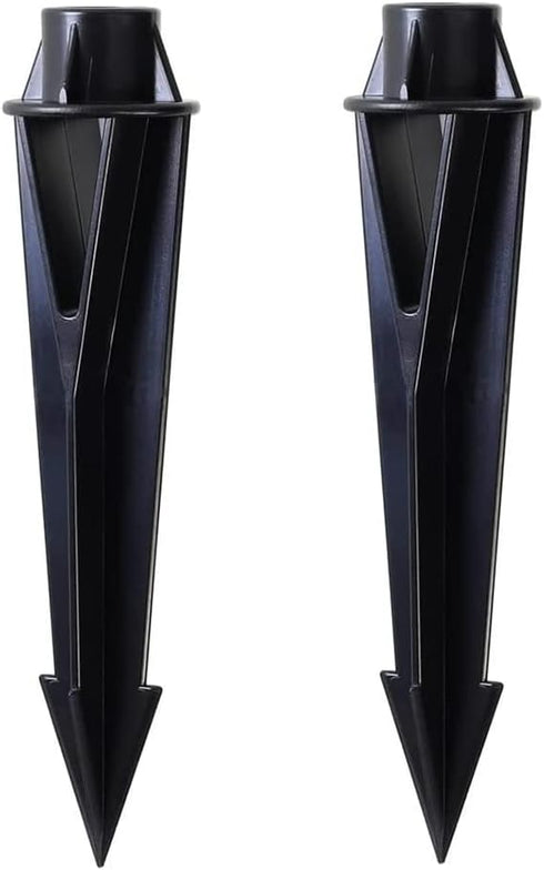 Landscape Lighting Ground Spikes Stakes Replacement,1/2" NPT Thread for Landscape Path Lighting Landscape Spotlights Outdoor Lighting Stakes Black...