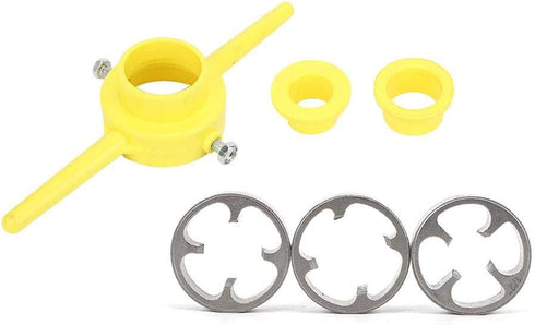 Plastic Pipe Die, PVC Thread Tool Maker NPT Circular Die Set with Excellent Finish and Durability Thread Plumbing Manual Hand Tool...