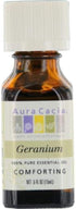 Aura Cacia 100% Pure Geranium Essential Oil | GC/MS Tested for Purity | 15 ml (0.5 fl. oz.) | Pelargonium graveolens...