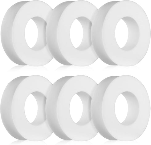 6pcs Pool Cleaner Climbing Ring Compatible with Dolphin Maytronics Robot Swimming Pool Cleaner, White Wheels Rings Replacement Part for Dolphin M2...