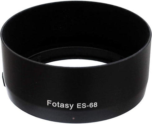 Fotasy Flocked Dedicated Bayonet Lens Hood for Canon EF 50mm f/1.8 STM Lens, Interior Flocking Hood, Canon 50mm 1.8 STM Lens Hood, Replacement of ...