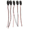 I Type 9V Battery Buckle Snap Connector 15cm Clip Tight Pre Stripped Ends Easy to Solder Access Better Leather Housing 2 Straight Long Cable Wires...