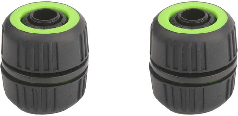 Garden Hose Plastic Repair Connector Fitting for 1/2" Hose, Water Hose Mender, Leakproof Design, Easy Installation, Set of 2 (2, 3/4”)...