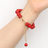 35pcs 10mm Red Beads Red Turquoise Bead Crystal Gemstone Beads for Bracelets, Natural Stone Beads for Jewelry Making DIY Bracelet Necklace...