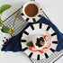Black and White Retro Series European Striped Polka Dot Coffee Cup and Saucer Mug Cake Plate Afternoon Tea Set (A)...