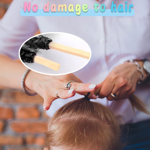 Thin Hair Tie for Baby Toddler Ponytail Holders Baby Girl Hair Ties Black 100 Pieces...