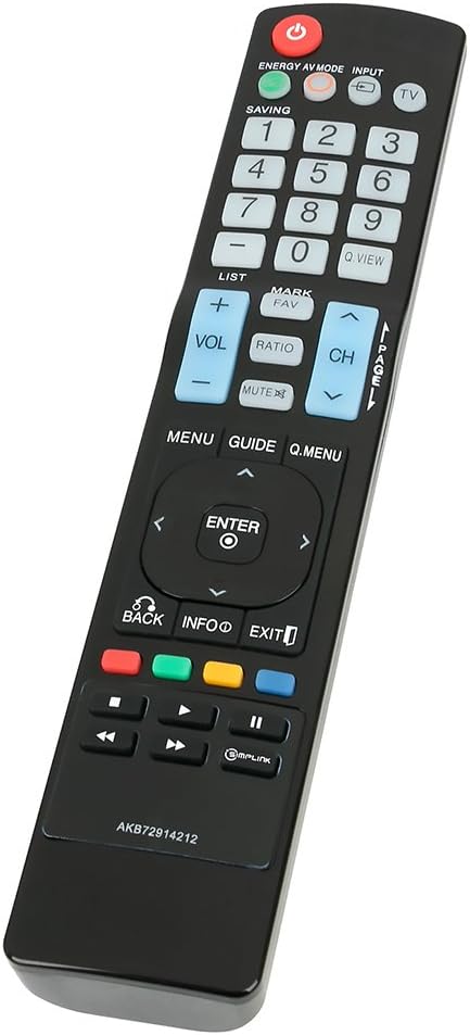 AKB72914212 Replace Remote Control fit for LG TV 55LX9500 32LE3300 32LE5300 42LE5300 26LD325 32LD325 32LD350 32LD350C 32LD420C 32LD325H 55LE5308-Z...