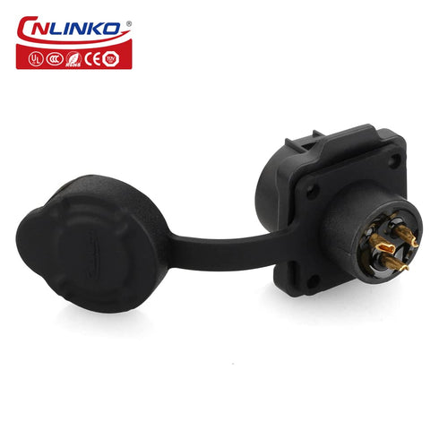 CNLINKO LP12 2/3/4/5/6/7/8pin Male Female Electrical Push Pull Plug with Socket IP67waterproof Plastic Solar Panel Mount Quick-Connect Connectors ...