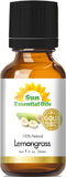 Sun Essential Oils - Gold - 30 ml Lemongrass Essential Oil, Pure Lemongrass Oil - 1oz...
