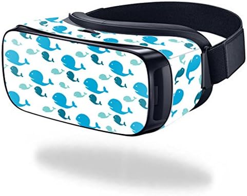 MightySkins Skin Compatible with Samsung Gear VR (Original) wrap Cover Sticker Skins Whales...