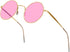 SunnyPro Retro Round Sunglasses Small Colored Lens Hippie Glasses...