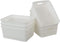 Plastic Weave Storage Basket Bin, 10" x 7.5" x 4", 6 Pack...