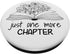 Just One More Chapter Cute Floral Book Lover White PopSockets Standard PopGrip...