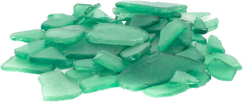 Sea Glass for Crafts – 11oz Green Sea Glass Decor, Tumbled Seaglass, Beachglass for Crafts, Seaglass for Beach Accents, Coastal DIY Supply, Nautic...