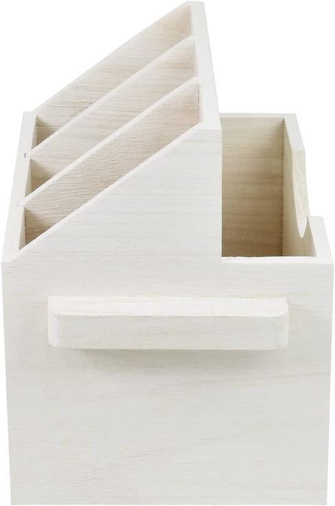 Ikee Design Wooden Utensil Caddy with Handles, Silverware Caddy, Silverware Holder for Countertop,Party,Camping and Kitchen, Silverware Organizer,...