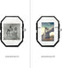 Isaac Jacobs 3.5x5 Vintage Style Octagon Brass & Glass, Metal Floating Picture Frame with Locket Closure (Vertical), Tabletop Display, (Fits up to...