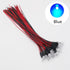 20pcs/lot DC12V F5mm 20cm Round Pre-Wired Water Clear LED Light Lamp Bulb Prewired Emitting Diodes for DIY Home Decoration (RGB Fast)...