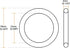 uxcell Nitrile Rubber O-Rings, 57mm OD 51mm ID 3mm Width, Metric Sealing Gasket, Pack of 10...