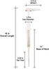 Heavy-Duty Pump Dispenser for Gallon Containers, 38/400 Neck Closure Without Lock-Down, 11 Inches (2 Pack)...