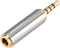 uxcell 2.5mm Stereo 4 Pole Male to 3.5mm Female Connector Video Adapter Coupler Converters Zinc Alloy...