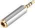 uxcell 2.5mm Stereo 4 Pole Male to 3.5mm Female Connector Video Adapter Coupler Converters Zinc Alloy...