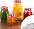 48pcs/24Set Regular Mouth Canning Lids Bands Split-Type for Mason Jar Canning Lids (red and white)...