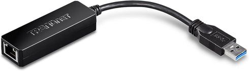 TRENDnet USB 3.0 to Gigabit Ethernet Adapter, Full Duplex 2Gbps Ethernet Speeds, Up to 1Gbps, USB to Gigabit Ethernet Adapter, USB-A, Windows Comp...