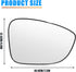 Compatible With Honda Accord 2018 2019 2020 2021 2022 Passenger Right Side Mirror Glass Replacement, Heated Side Rearview Mirror with Backing Plat...