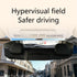 Car Rear View Mirror, 12Inch Interior Clip-on Wide Angle Convex Rear View Mirror, Car Accessories HD Wide Angle Extended Curved Mirror to Reduce B...