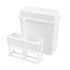 uxcell A14031200ux0237 Plastic Covered 24 Slots Staining Jar Rack White for Microscope Slides...